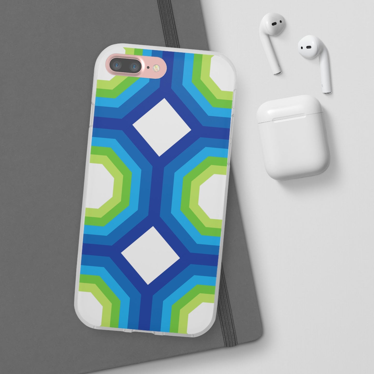 Stylish Geometric Phone Case, Flexible Phone Cover, Unique Modern Design, Perfect Gift, Trendy Accessory, Eco-Friendly Case