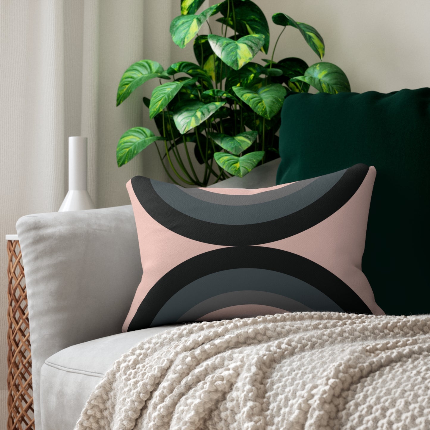Geometric Lumbar Pillow | Bold Style, Everyday Comfort