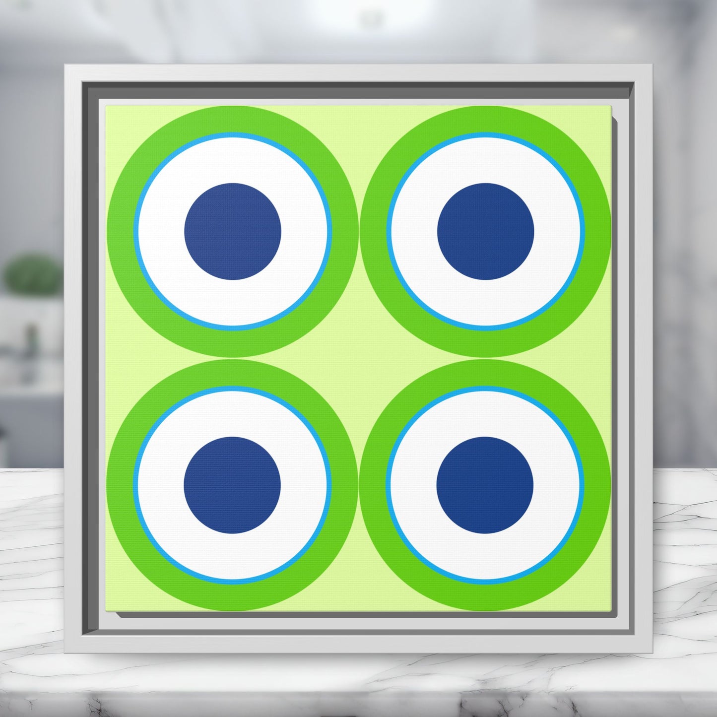 Copy of Modern Framed Geometric Canvas Art | Bold Color Meets Clean Framing