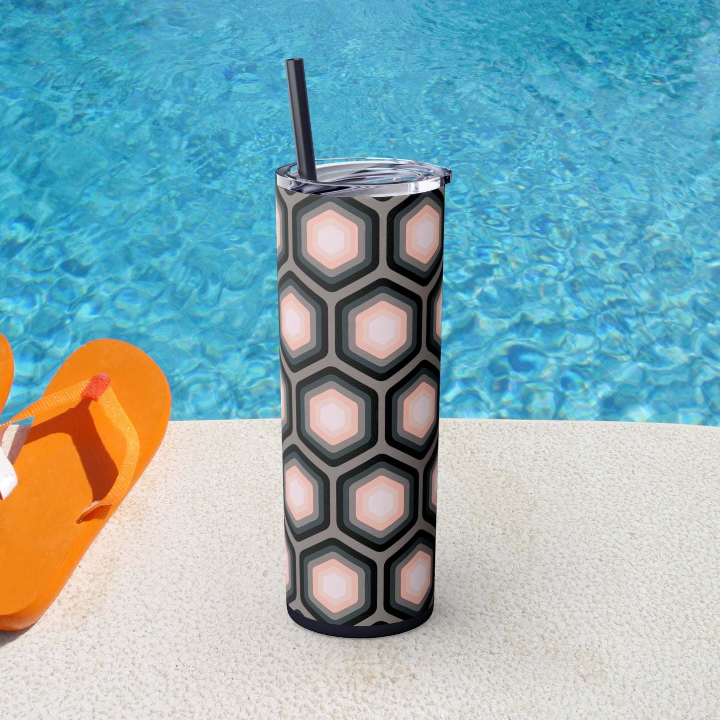 Vibrant. Versatile. Totally Sippable. – 20 oz Skinny Travel Tumbler with Straw