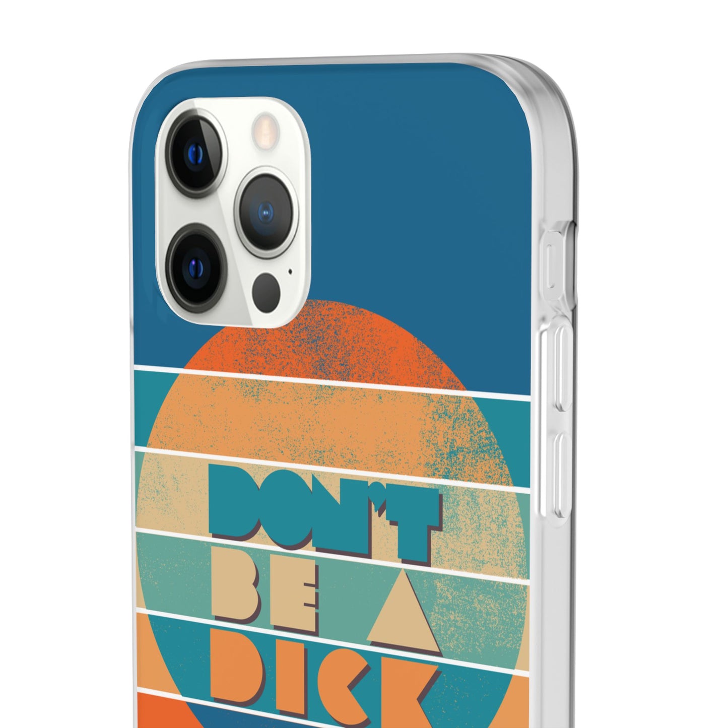 Phone Case - 'Don't Be a Dick' Retro 70s style