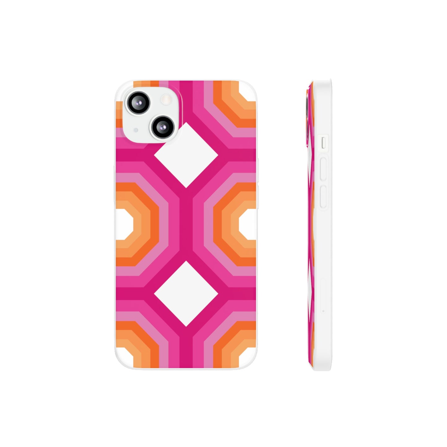 Stylish Geometric Phone Case, Flexible Phone Cover, Unique Modern Design, Perfect Gift, Trendy Accessory, Eco-Friendly Case