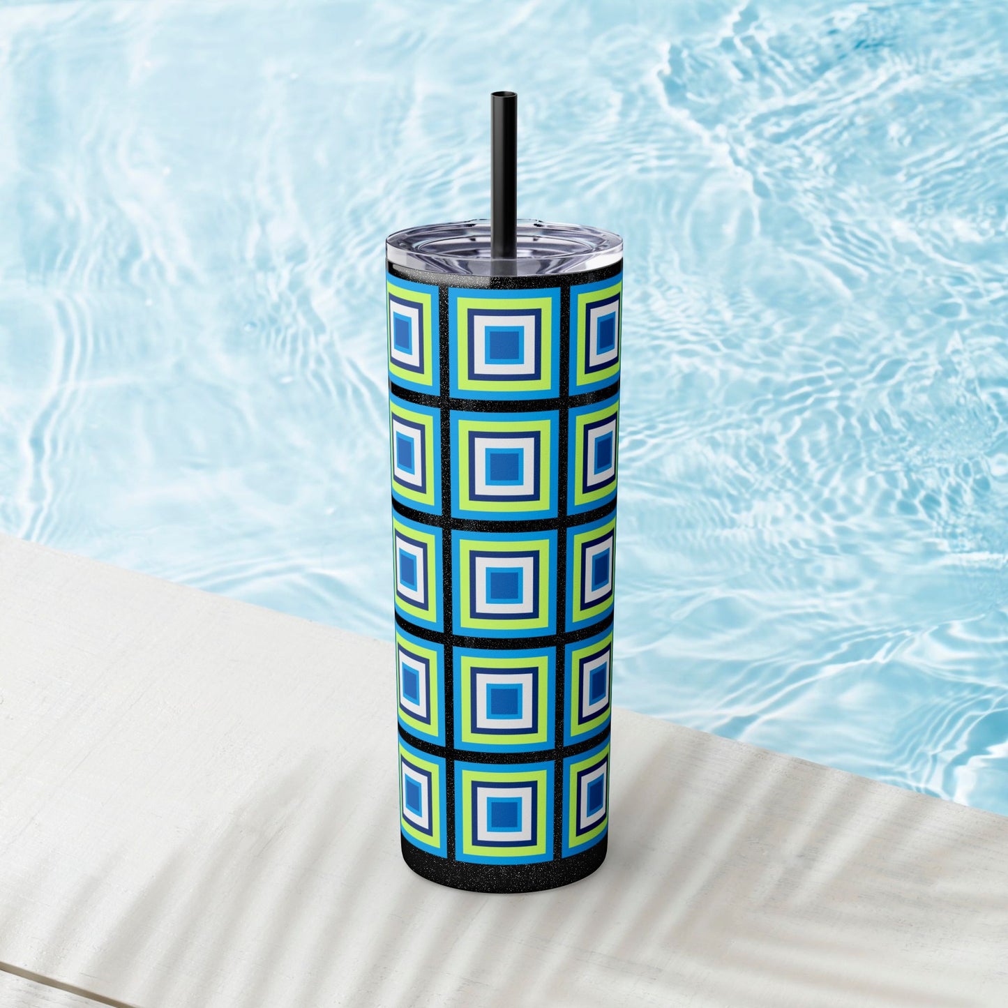 Vibrant. Versatile. Totally Sippable. – 20 oz Skinny Travel Tumbler with Straw