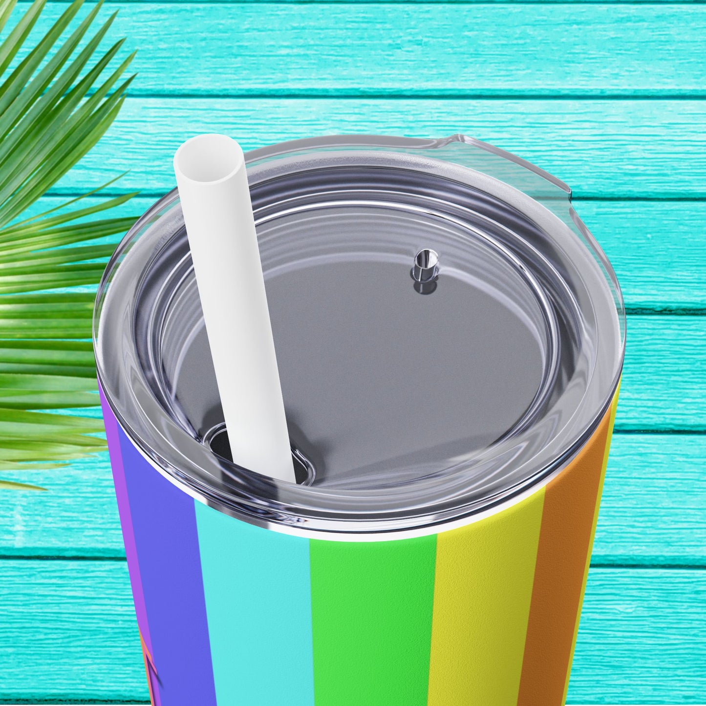 Vibrant. Versatile. Totally Sippable. – 20 oz Skinny Travel Tumbler with Straw