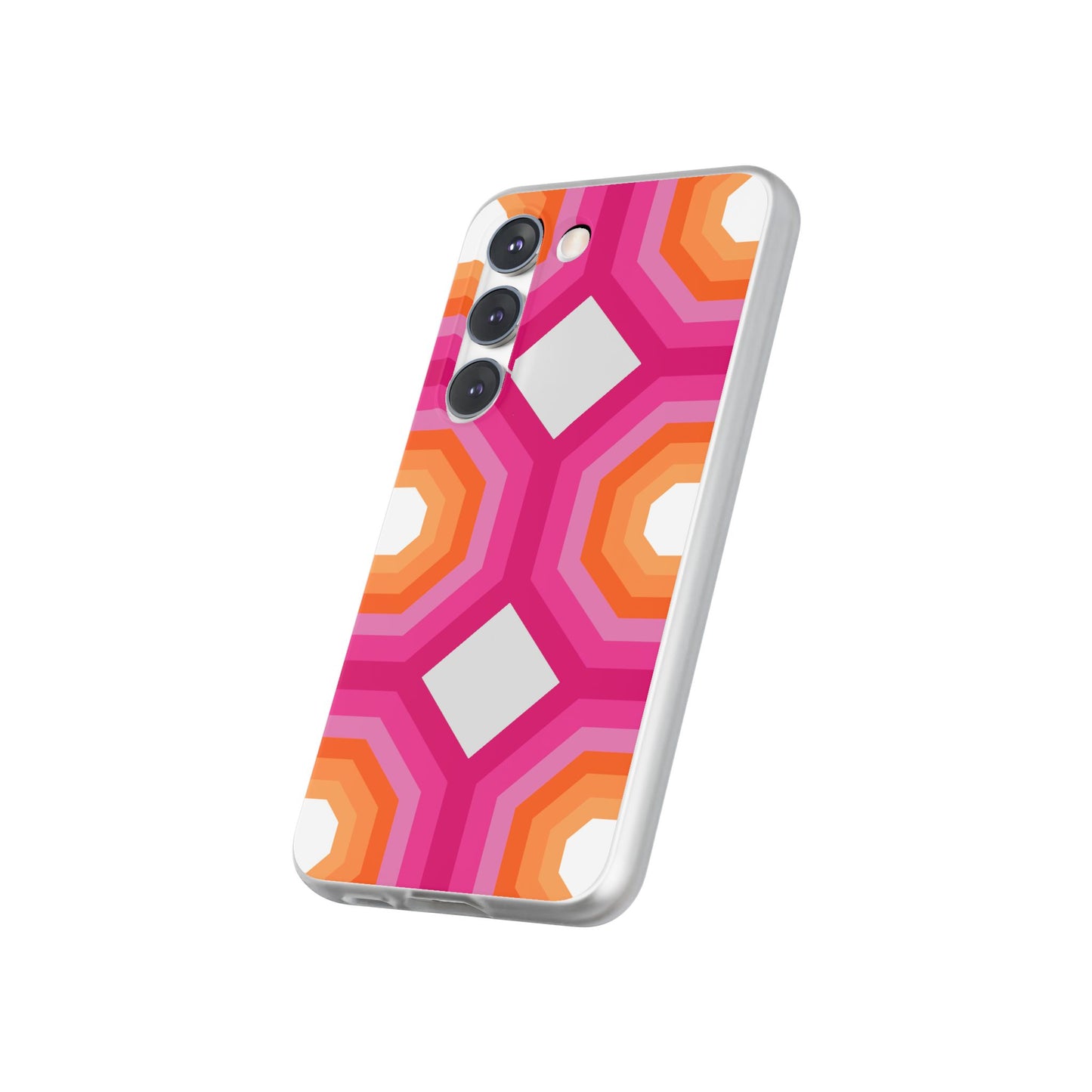 Stylish Geometric Phone Case, Flexible Phone Cover, Unique Modern Design, Perfect Gift, Trendy Accessory, Eco-Friendly Case