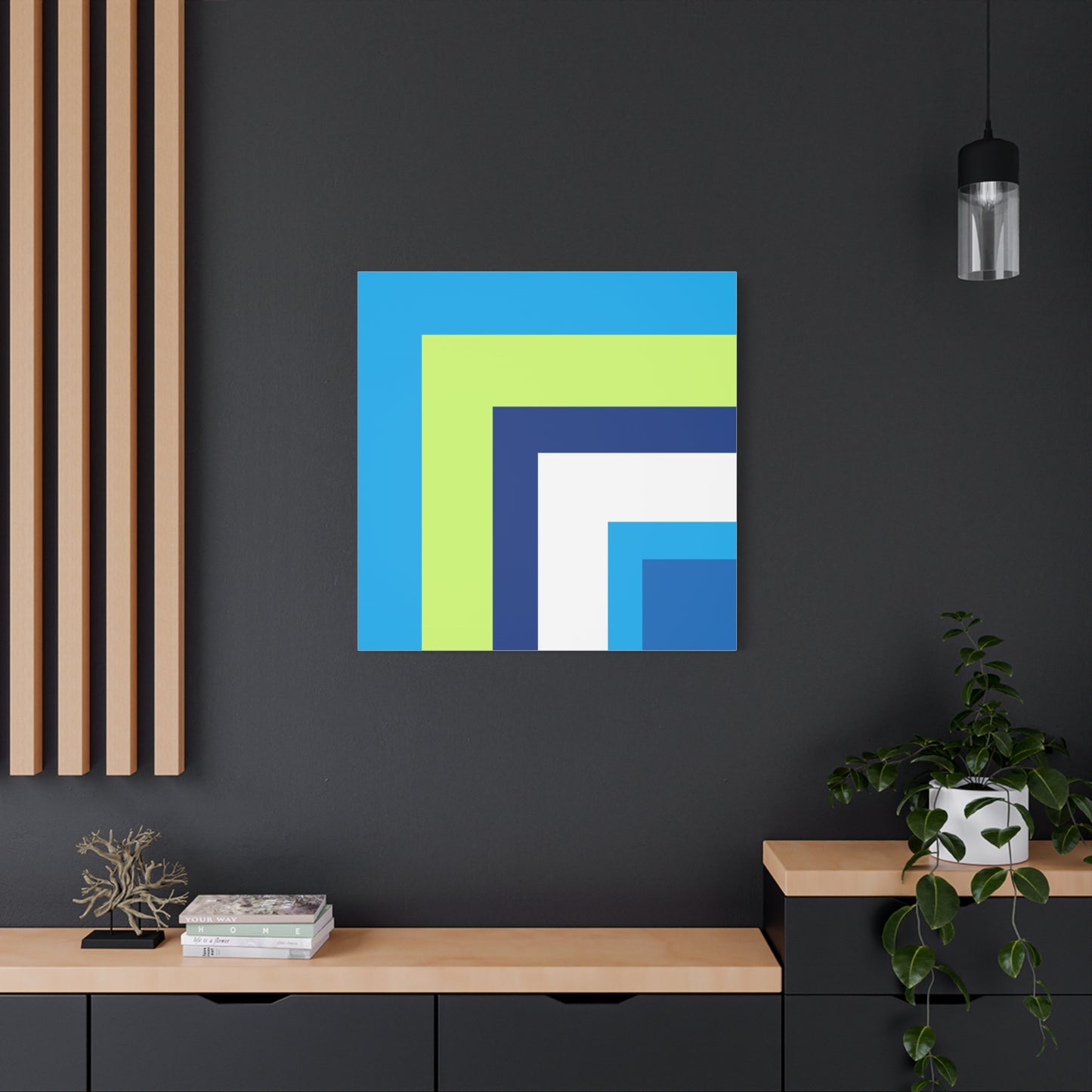 Modern Geometric Canvas Art | Bold Colors, Clean Lines, Creative Energy