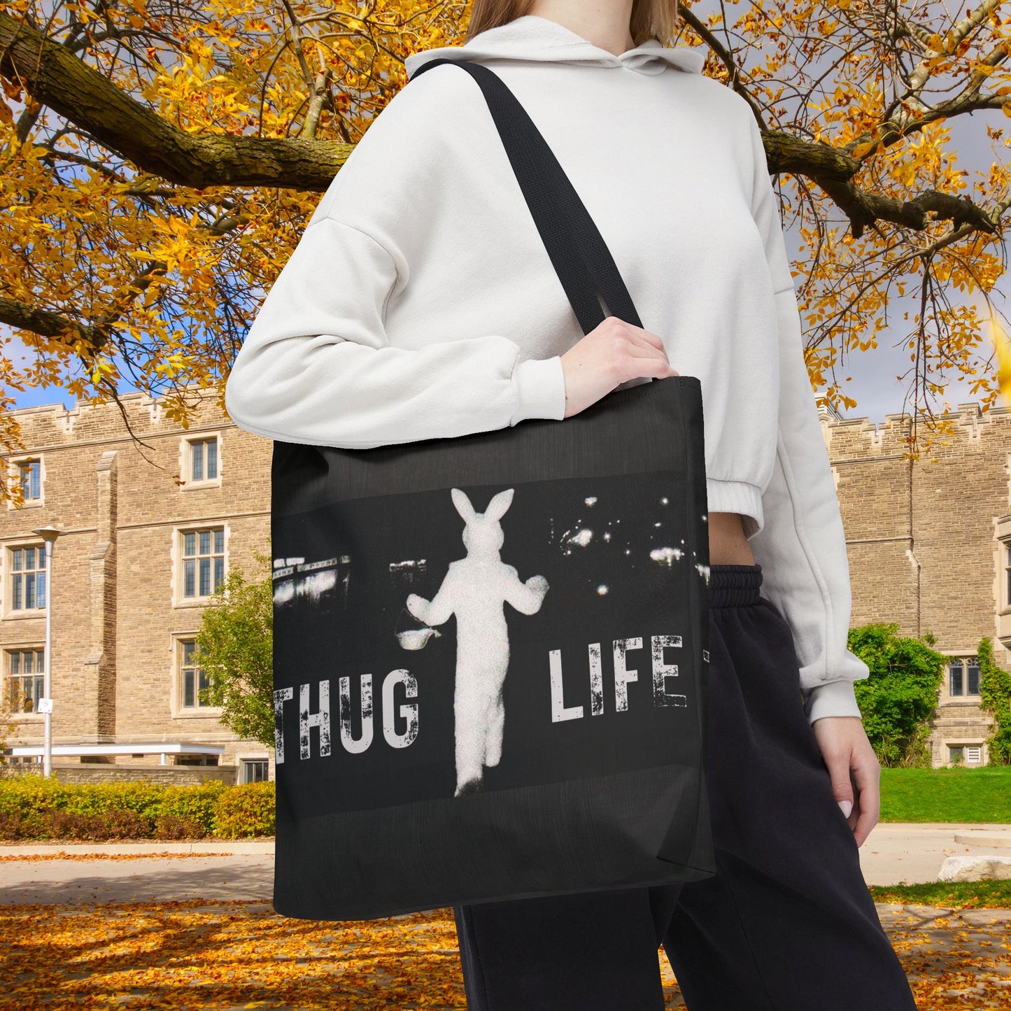 Thug Life Bunny Tote Bag – 3 Sizes | Bold, Fun & Functional