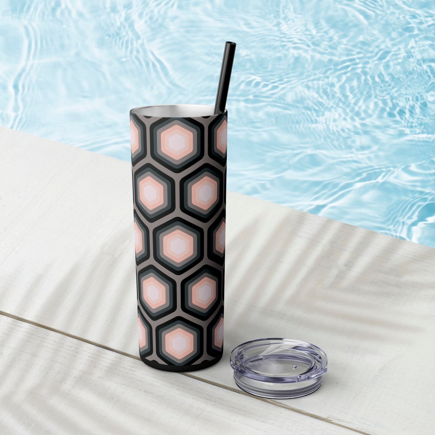 Vibrant. Versatile. Totally Sippable. – 20 oz Skinny Travel Tumbler with Straw