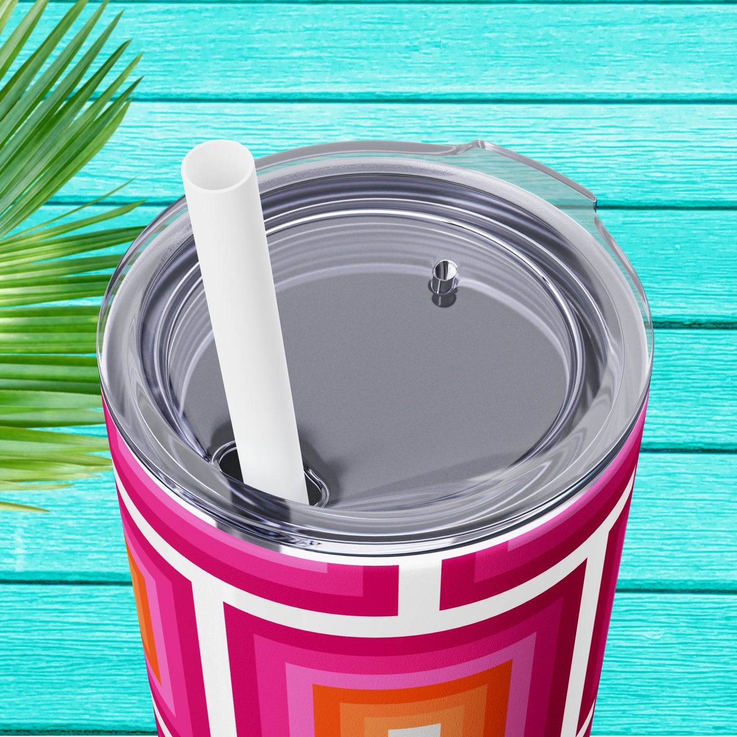 Vibrant. Versatile. Totally Sippable. – 20 oz Skinny Travel Tumbler with Straw