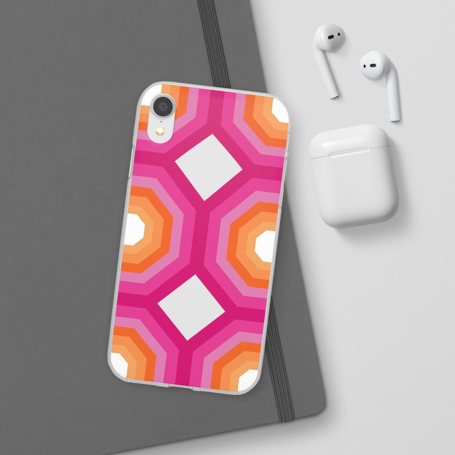 Stylish Geometric Phone Case, Flexible Phone Cover, Unique Modern Design, Perfect Gift, Trendy Accessory, Eco-Friendly Case