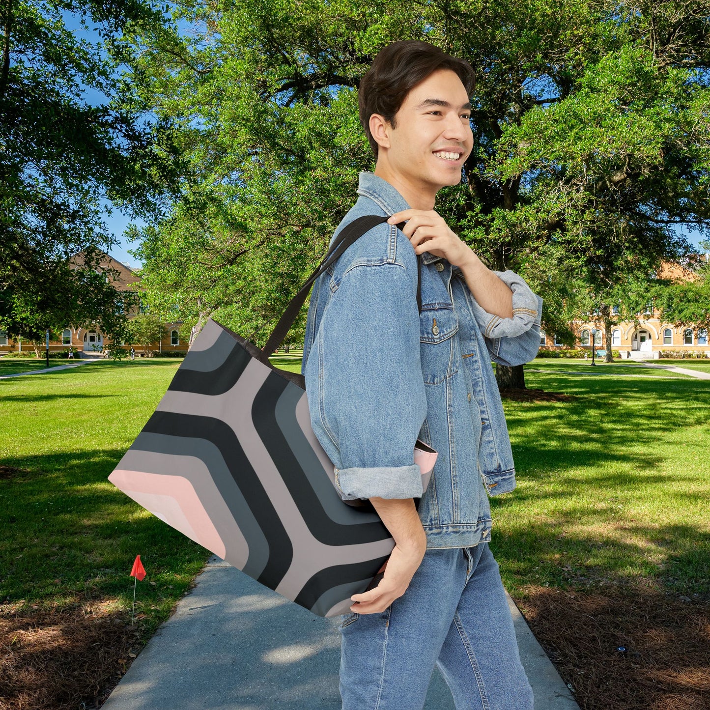 Geo Art XL Tote — XL Tote Bag | Carry-All | Bold Design. Spacious Style. Retro-Boho Vibes.