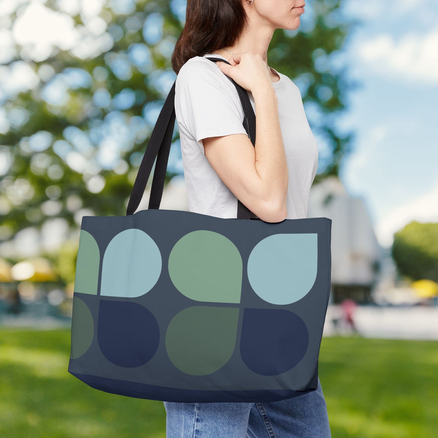 Geo 3 XL Tote Bag | Bold Design. Functional Size. Everyday Utility.