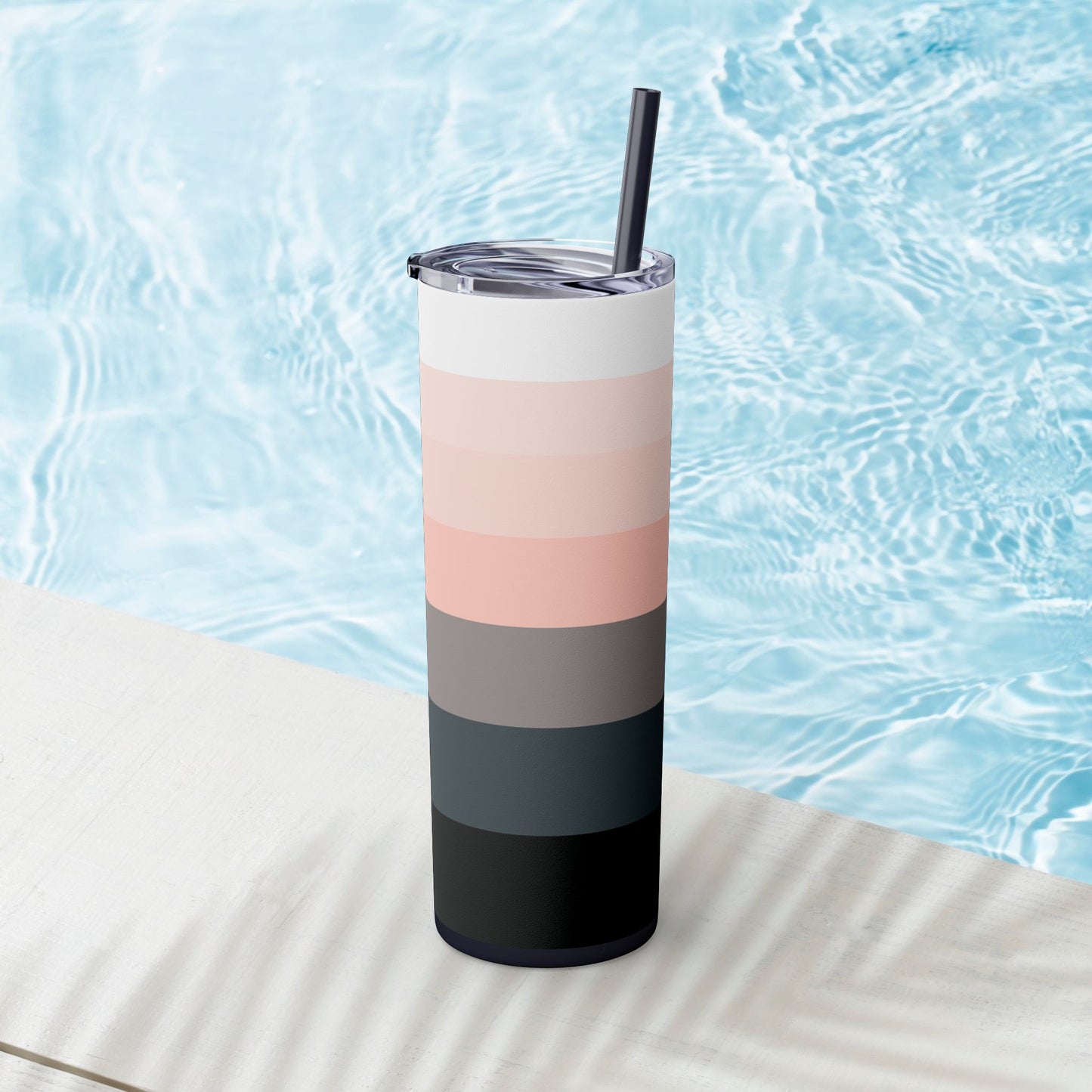 Vibrant. Versatile. Totally Sippable. – 20 oz Skinny Travel Tumbler with Straw