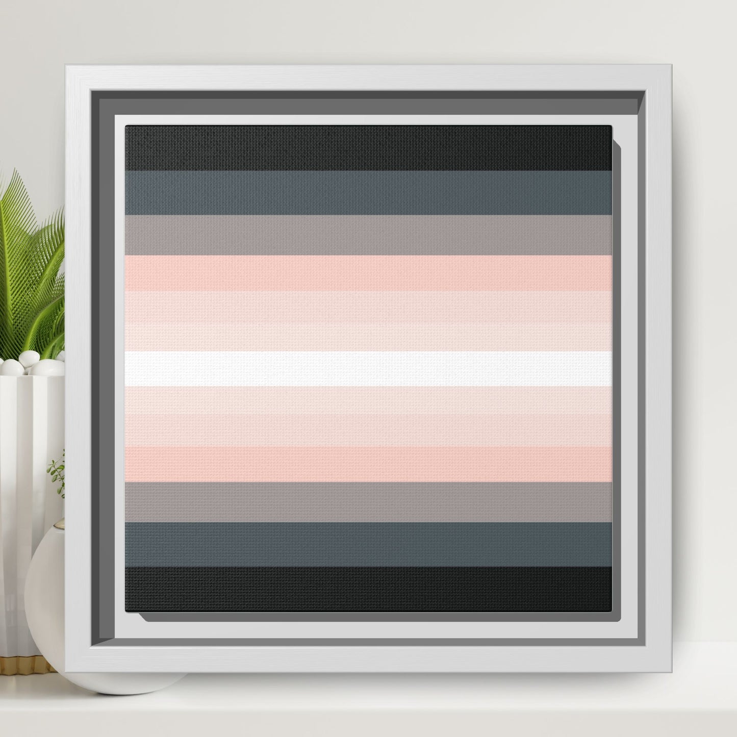 Modern Framed Geometric Canvas Art | Bold Color Meets Clean Framing