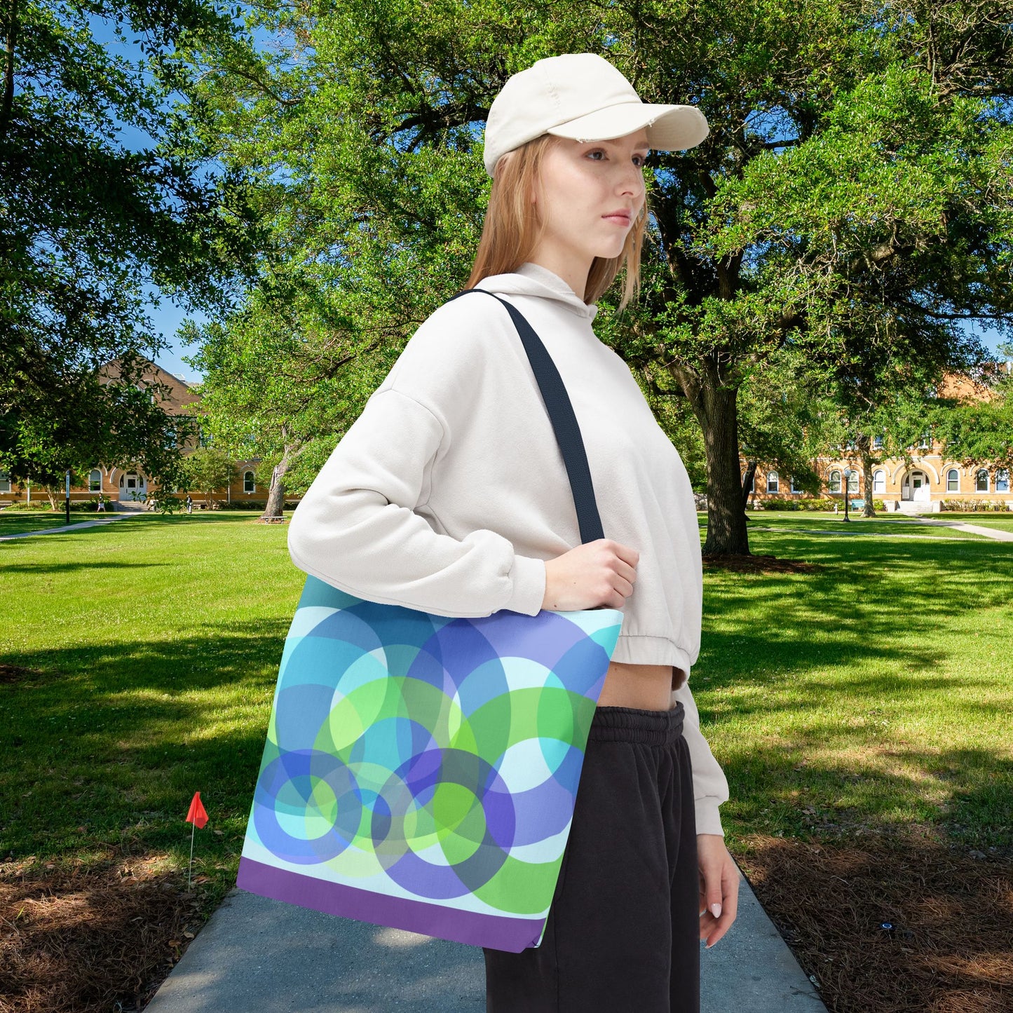 Geo Bubbles Tote Bag – 3 sizes | Playful. Modern. Lightweight.
