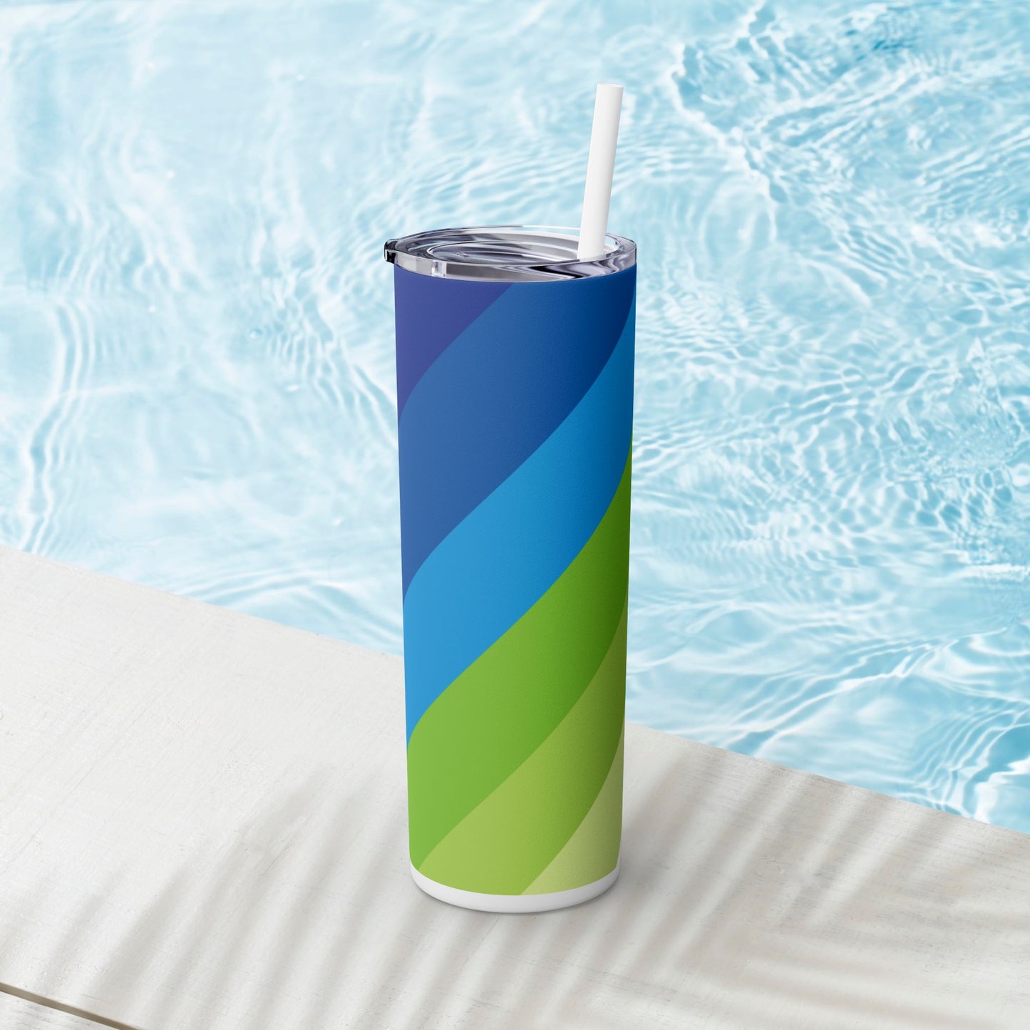 Vibrant. Versatile. Totally Sippable. – 20 oz Skinny Travel Tumbler with Straw