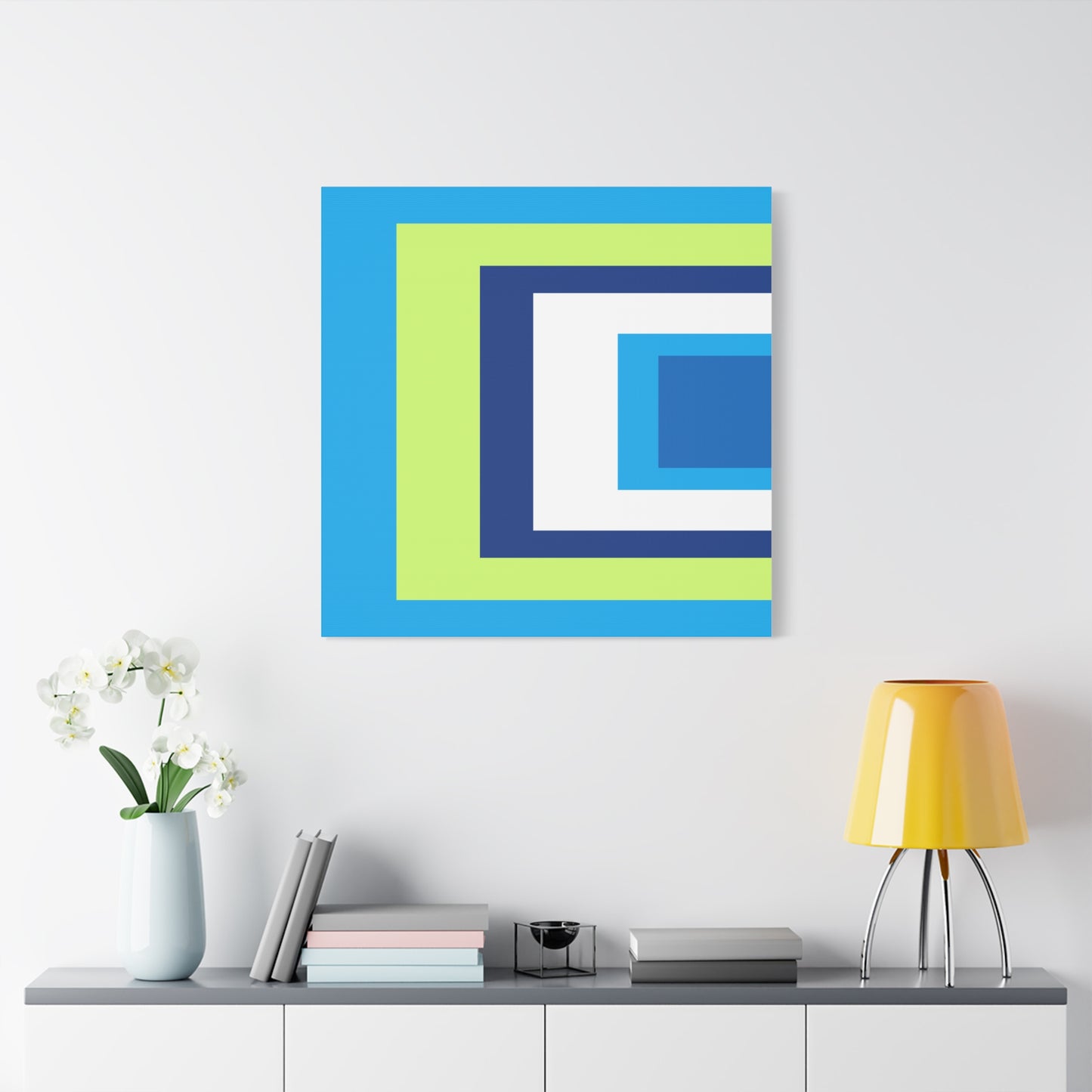Modern Geometric Canvas Art | Bold Colors, Clean Lines, Creative Energy