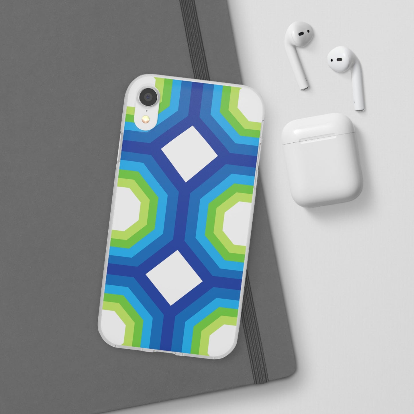 Stylish Geometric Phone Case, Flexible Phone Cover, Unique Modern Design, Perfect Gift, Trendy Accessory, Eco-Friendly Case