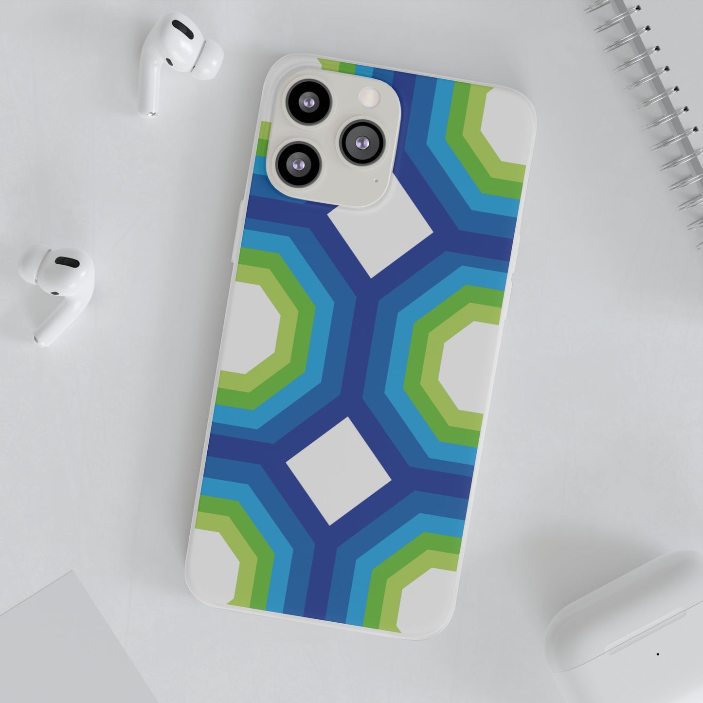 Stylish Geometric Phone Case, Flexible Phone Cover, Unique Modern Design, Perfect Gift, Trendy Accessory, Eco-Friendly Case