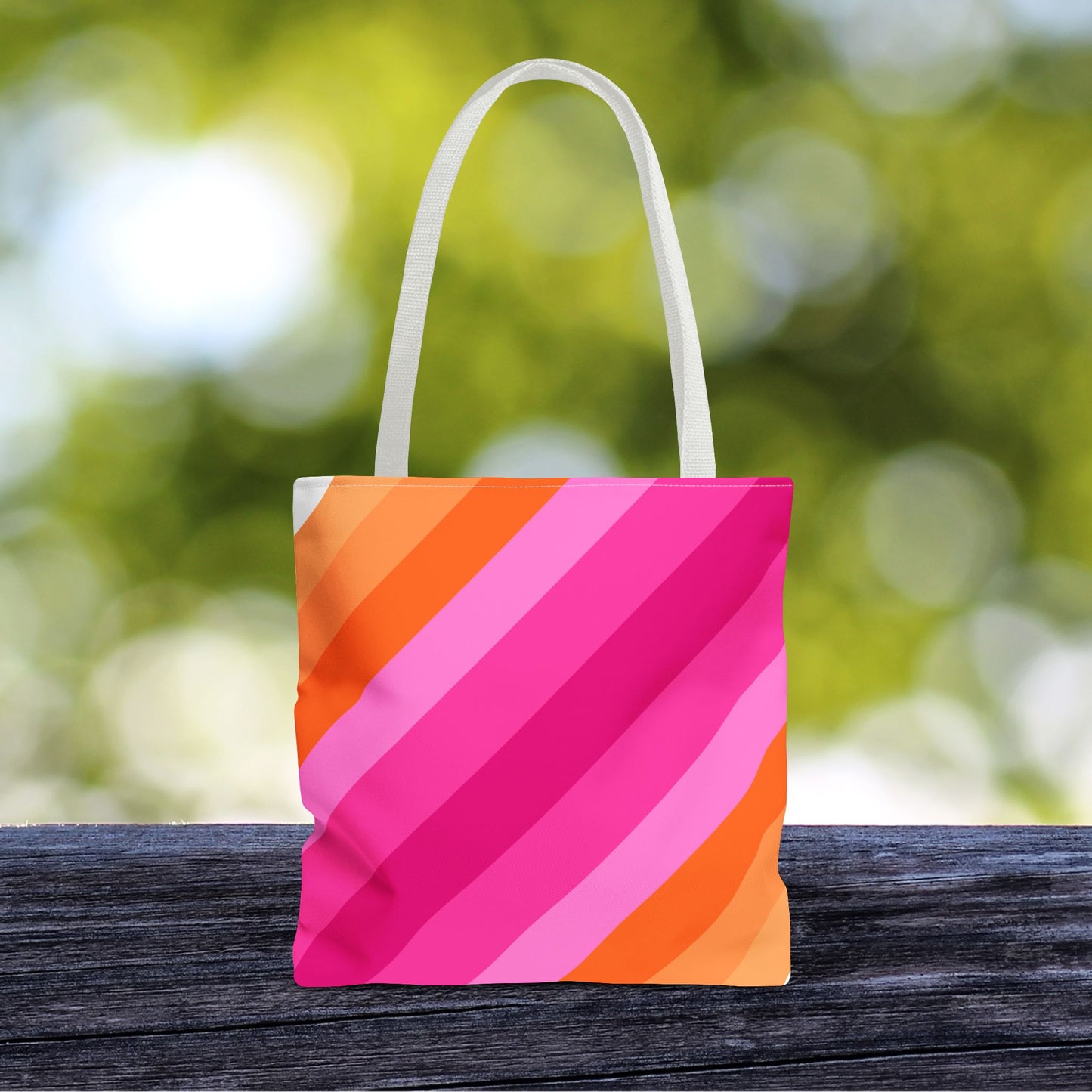 Geometric Art Tote Bag – 3 sizes | Bold lines. Vivid color. Retro with a modern twist.