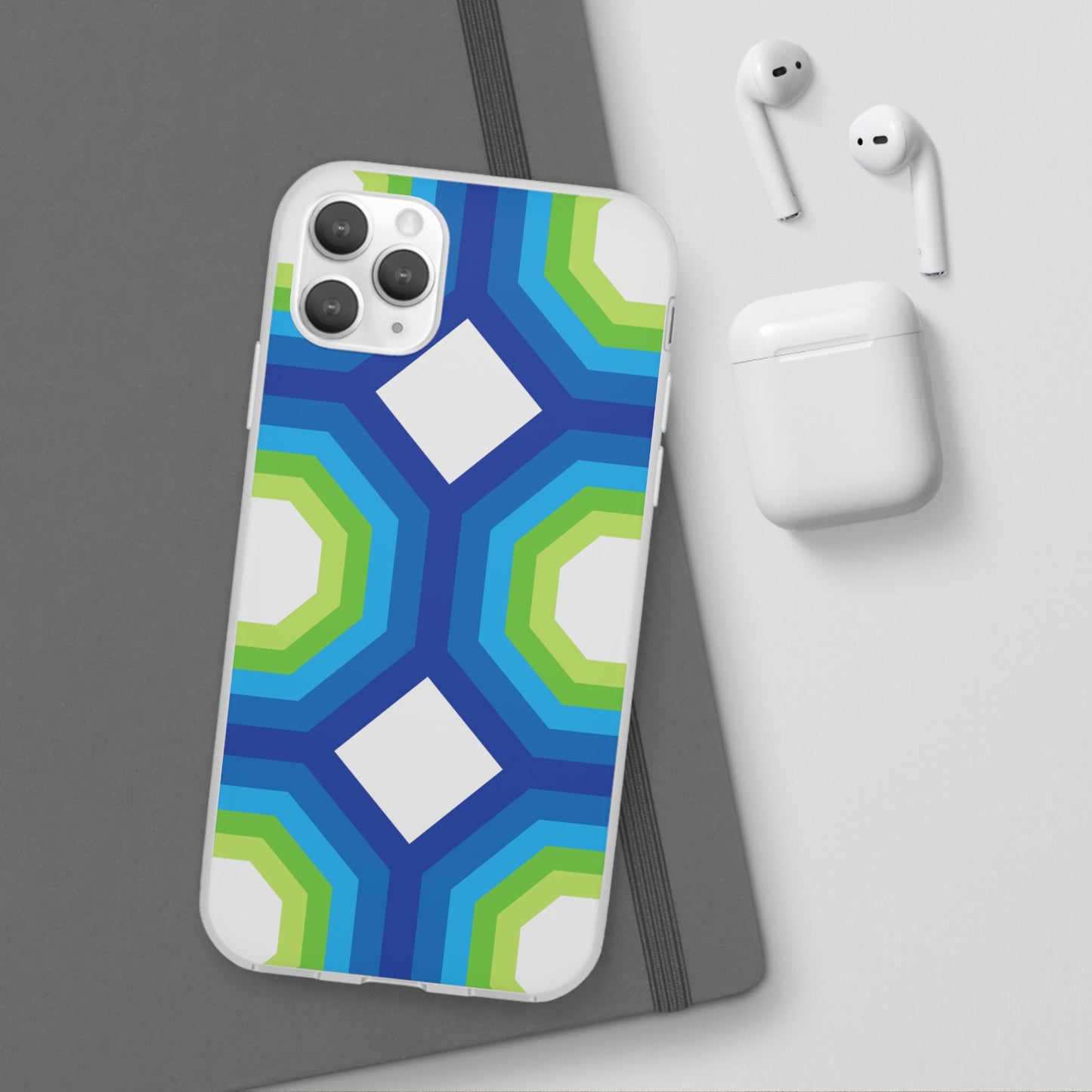 Stylish Geometric Phone Case, Flexible Phone Cover, Unique Modern Design, Perfect Gift, Trendy Accessory, Eco-Friendly Case