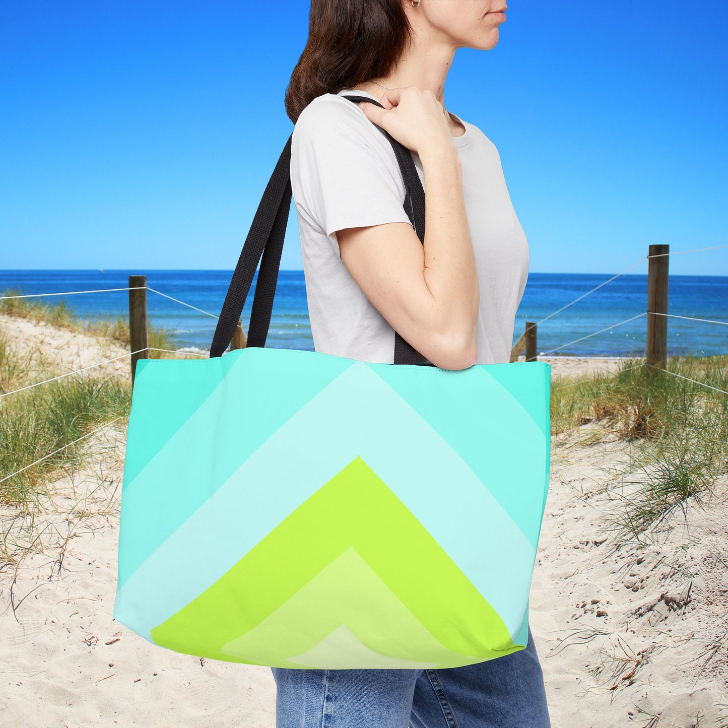 Geo Art XL Tote — XL Tote Bag | Carry-All | Bold Design. Spacious Style. Retro-Boho Vibes.