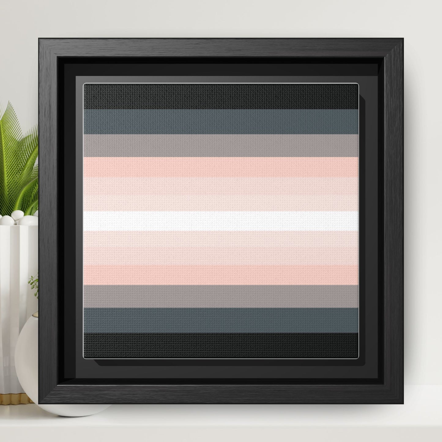 Modern Framed Geometric Canvas Art | Bold Color Meets Clean Framing