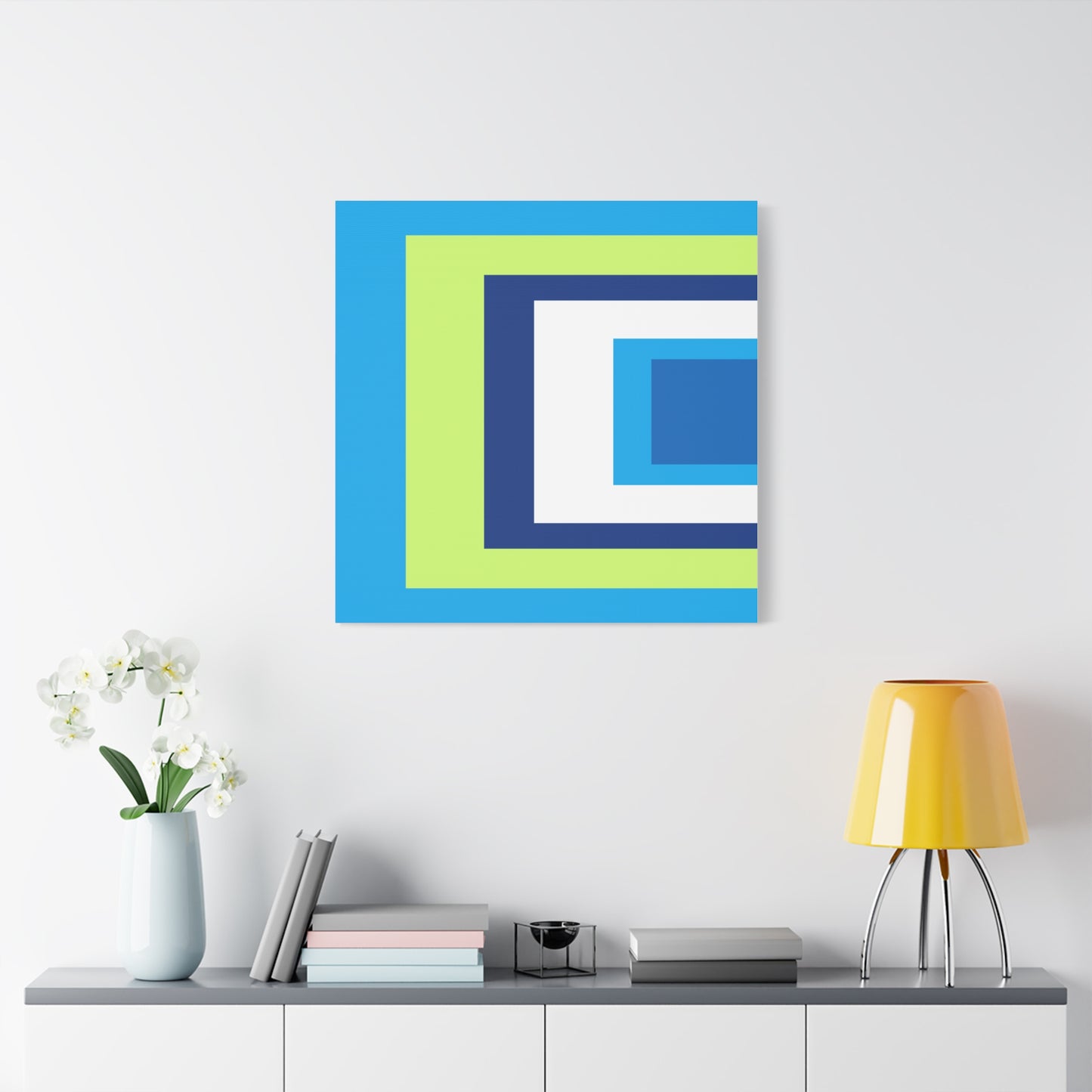 Modern Geometric Canvas Art | Bold Colors, Clean Lines, Creative Energy