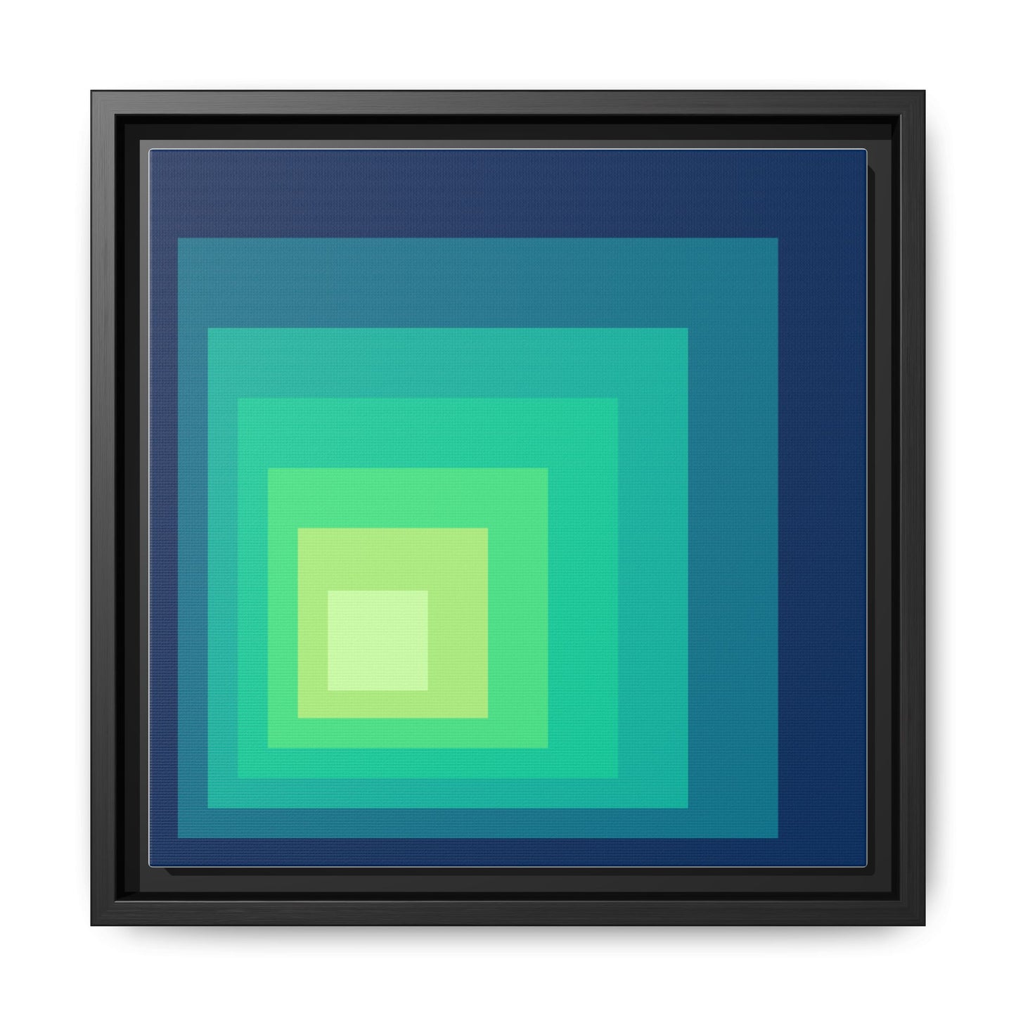Modern Framed Geometric Canvas Art | Bold Color Meets Clean Framing