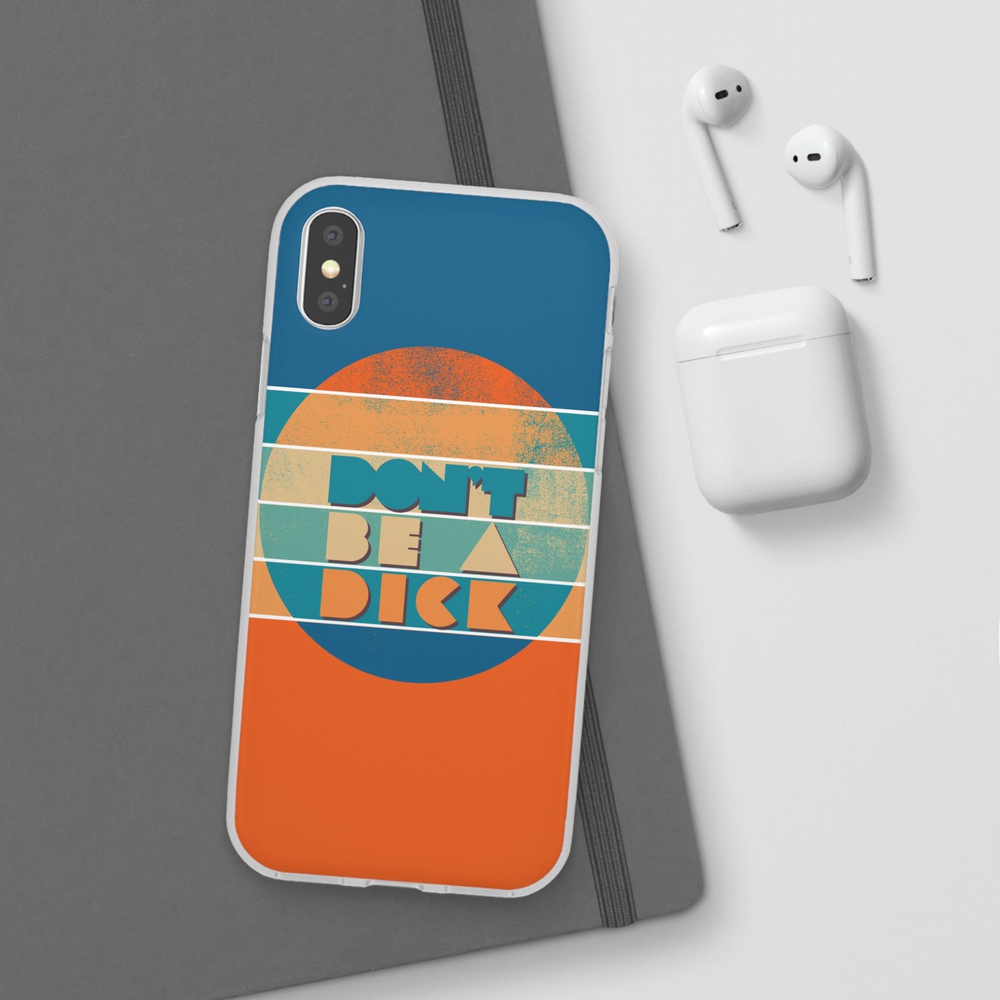 Phone Case - 'Don't Be a Dick' Retro 70s style