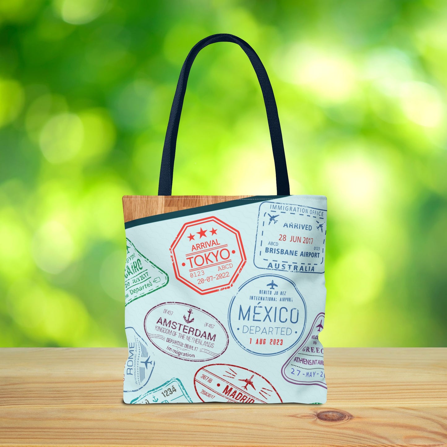 Ready, Set, Roam – Passport Stamp Tote Bag – 3 Sizes | Designed for Adventurers!