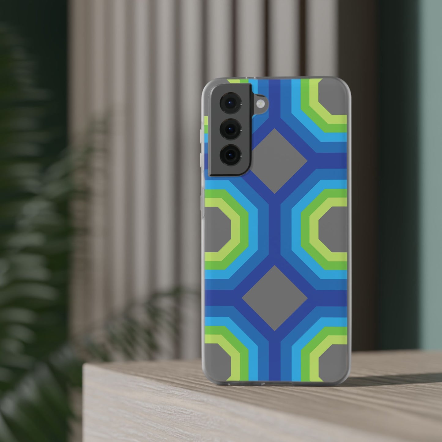 Stylish Geometric Phone Case, Flexible Phone Cover, Unique Modern Design, Perfect Gift, Trendy Accessory, Eco-Friendly Case