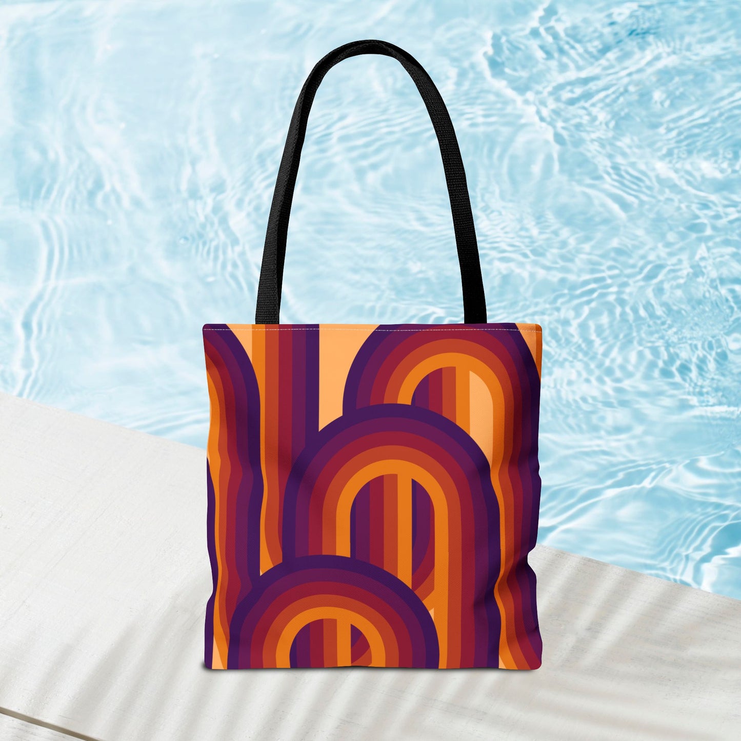 Geometric Art Tote Bag – 3 sizes | Bold lines. Vivid color