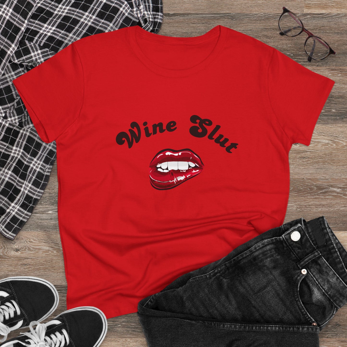 Wine Slut – Funny Women’s T-Shirt Wine Lover's Gift, Sarcastic Graphic Tee