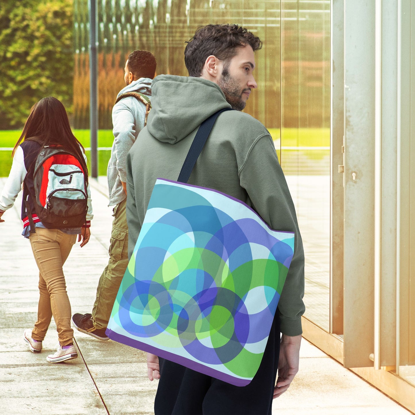 Geo Bubbles Tote Bag – 3 sizes | Playful. Modern. Lightweight.