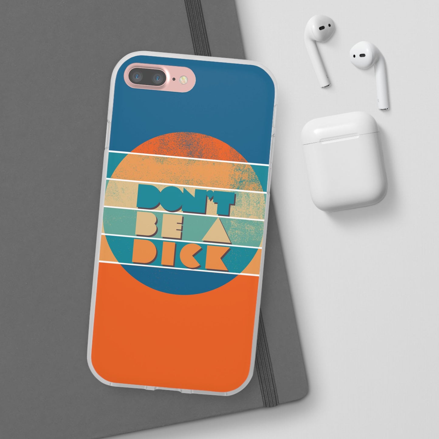 Phone Case - 'Don't Be a Dick' Retro 70s style