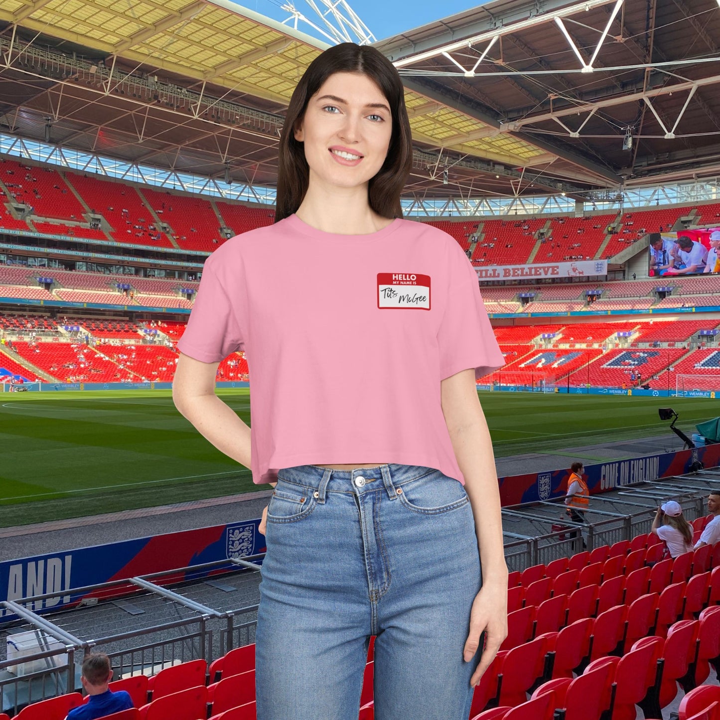 Hello My Name is Tits McGee Crop Tee – Bold, Fun, and Totally Unapologetic