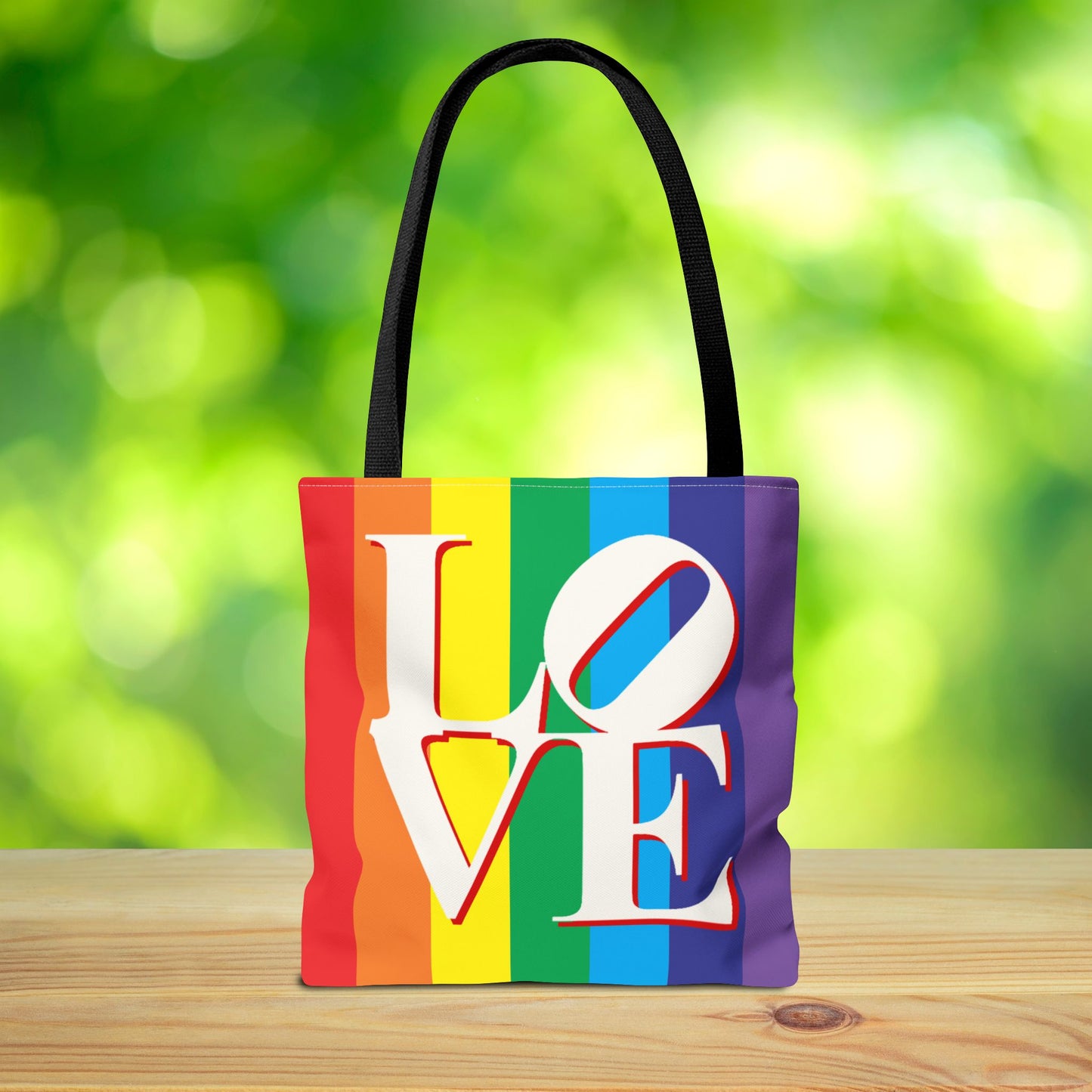 Rainbow LOVE Tote Bag – 3 Size Options | Bright, Bold & Heartfelt