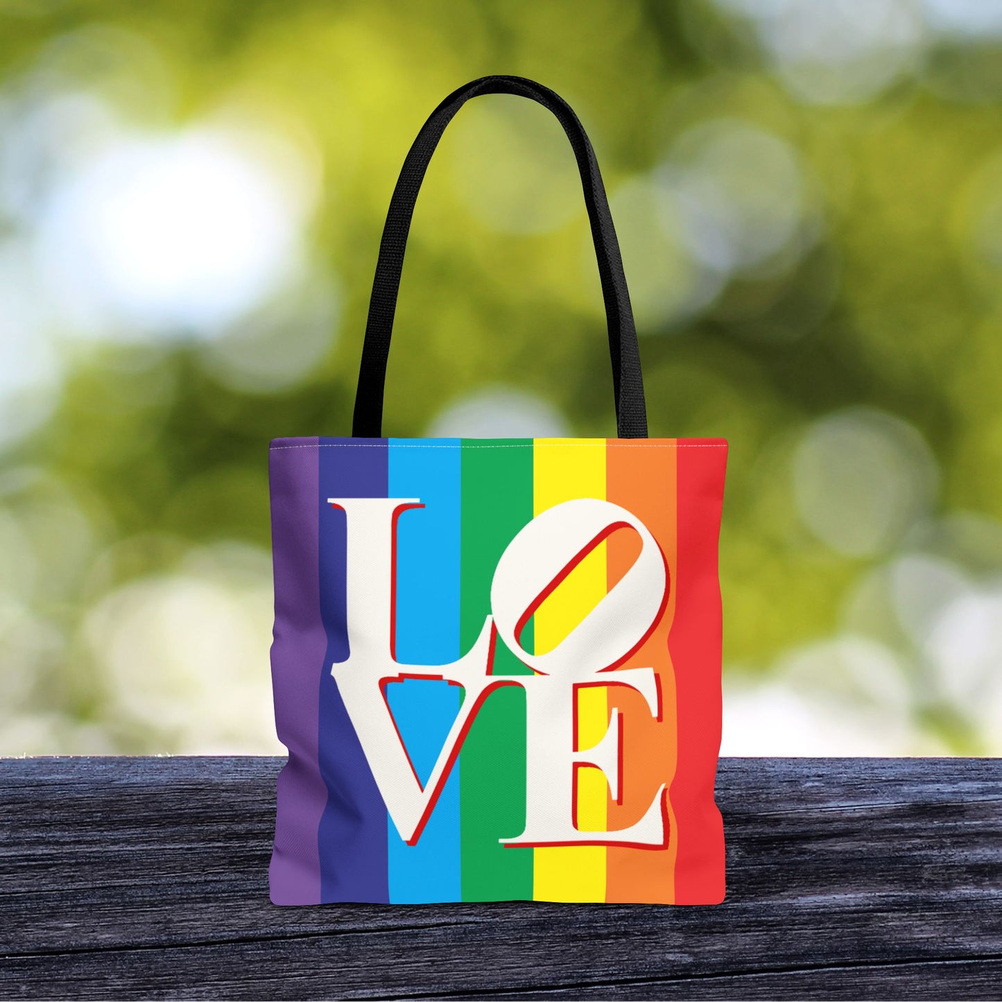 Rainbow LOVE Tote Bag – 3 Size Options | Bright, Bold & Heartfelt