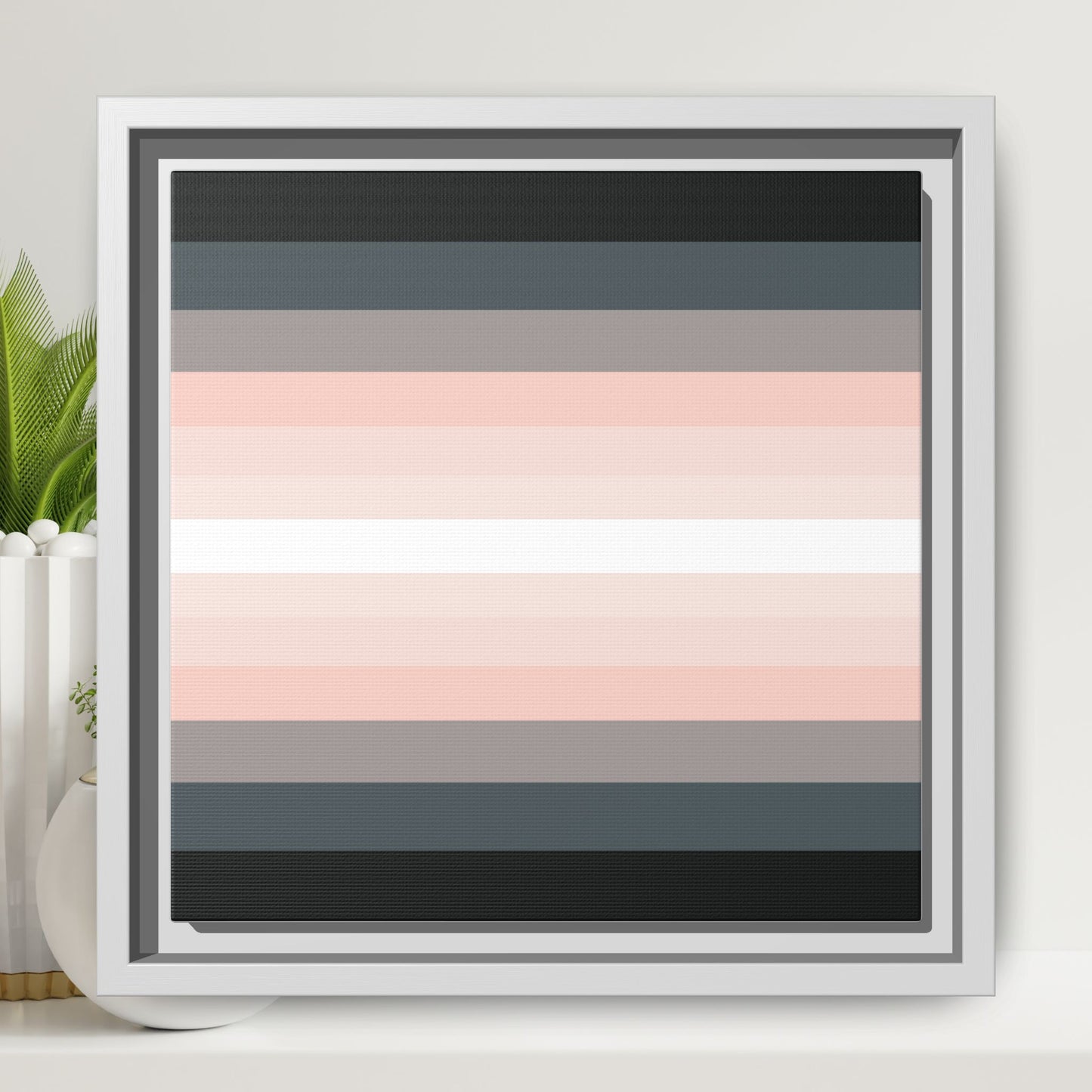 Modern Framed Geometric Canvas Art | Bold Color Meets Clean Framing