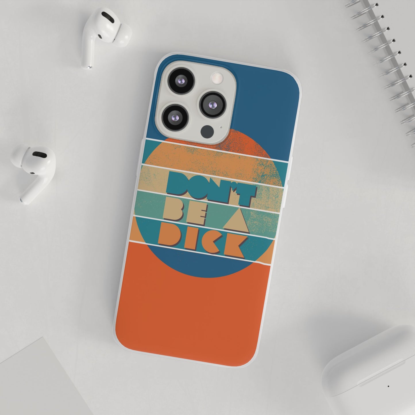 Phone Case - 'Don't Be a Dick' Retro 70s style
