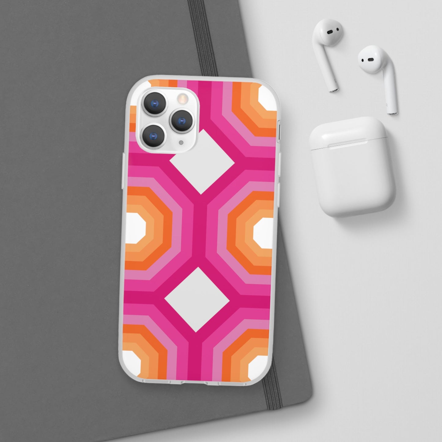 Stylish Geometric Phone Case, Flexible Phone Cover, Unique Modern Design, Perfect Gift, Trendy Accessory, Eco-Friendly Case