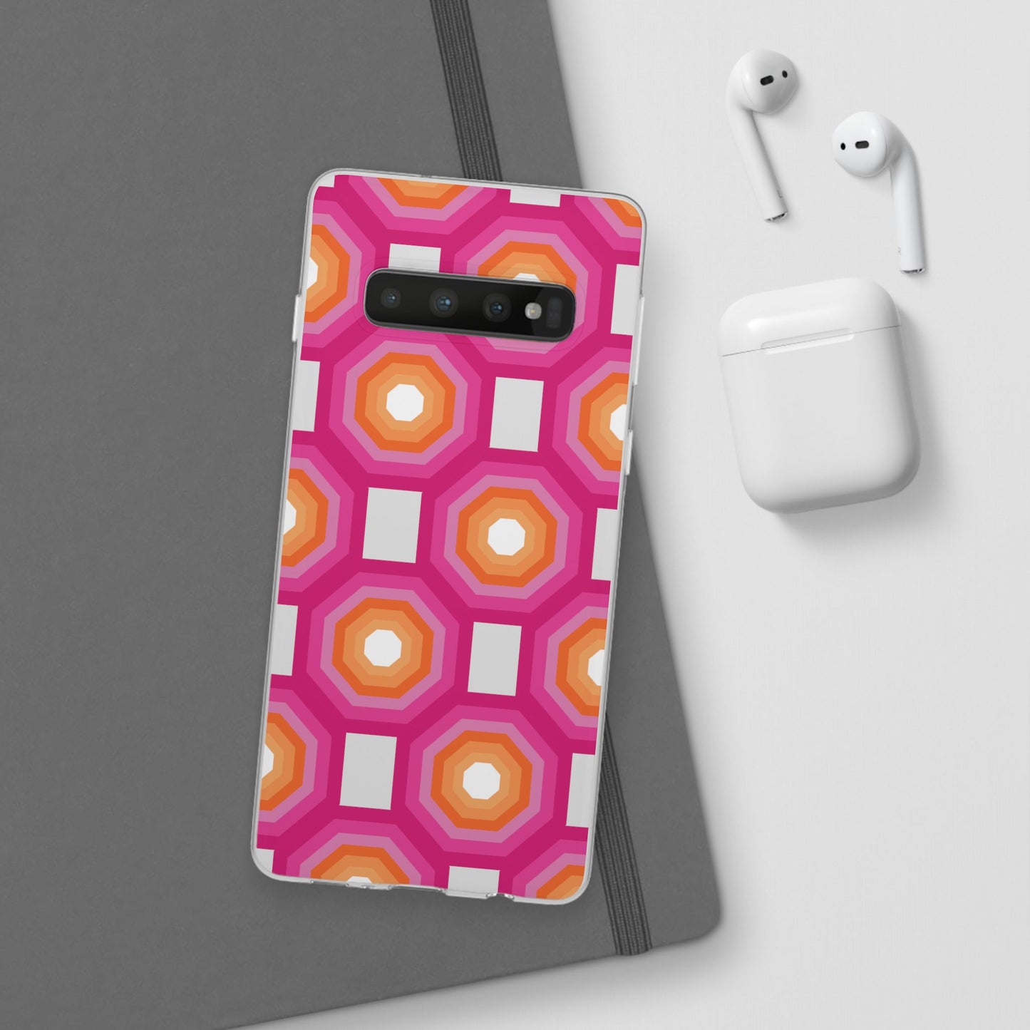 Stylish Geometric Phone Case, Flexible Phone Cover, Unique Modern Design, Perfect Gift, Trendy Accessory, Eco-Friendly Case