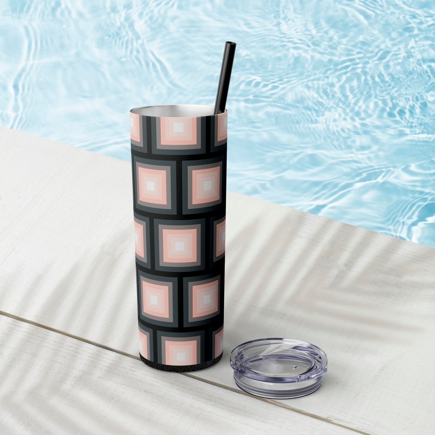 Vibrant. Versatile. Totally Sippable. – 20 oz Skinny Travel Tumbler with Straw