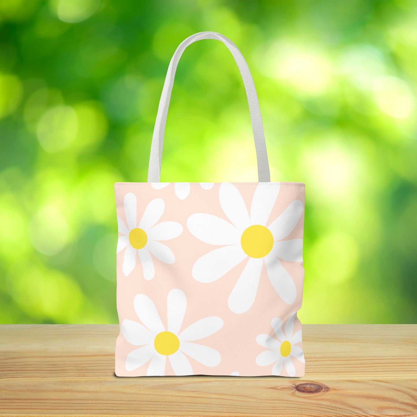Blush Daisy Tote Bag – 3 sizes | Soft, Sweet, and Ready to Bloom