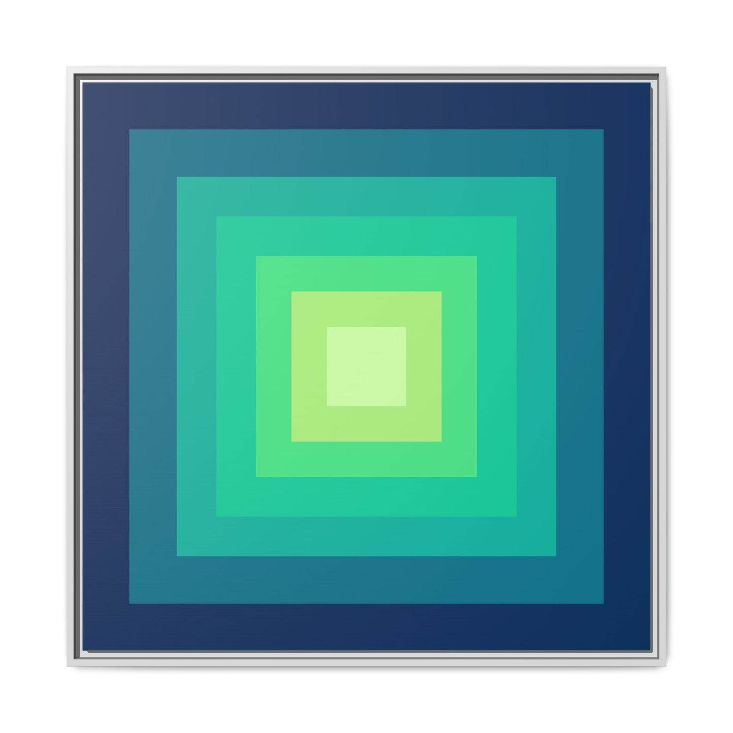 Modern Framed Geometric Canvas Art | Bold Color Meets Clean Framing