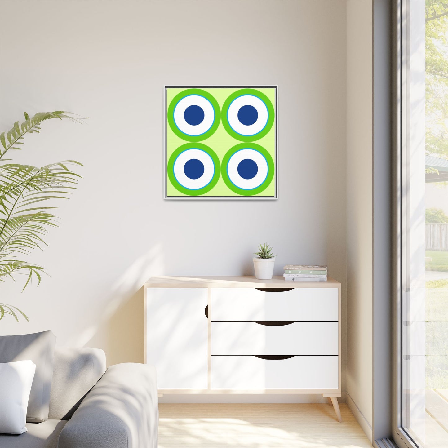 Copy of Modern Framed Geometric Canvas Art | Bold Color Meets Clean Framing