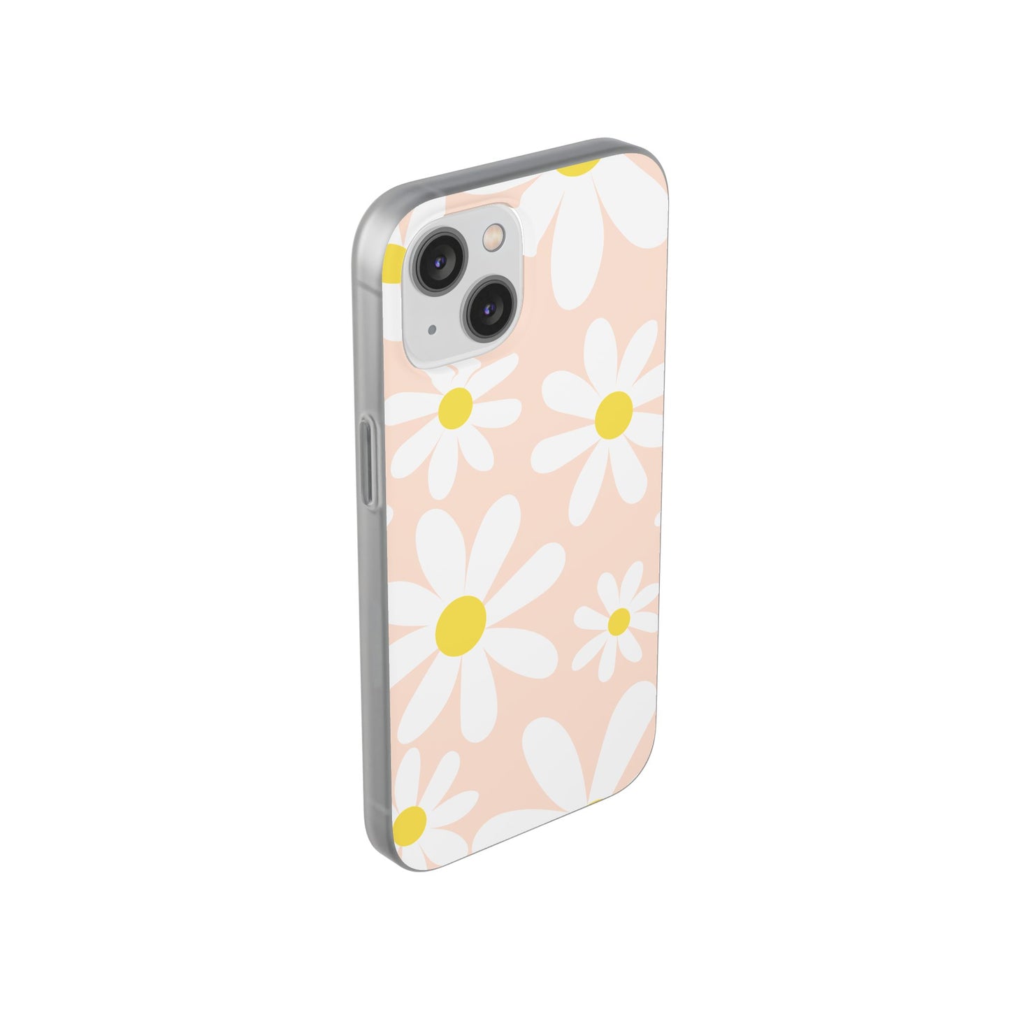 Phone Cases - Blush Daisy Pattern Flexi Cases