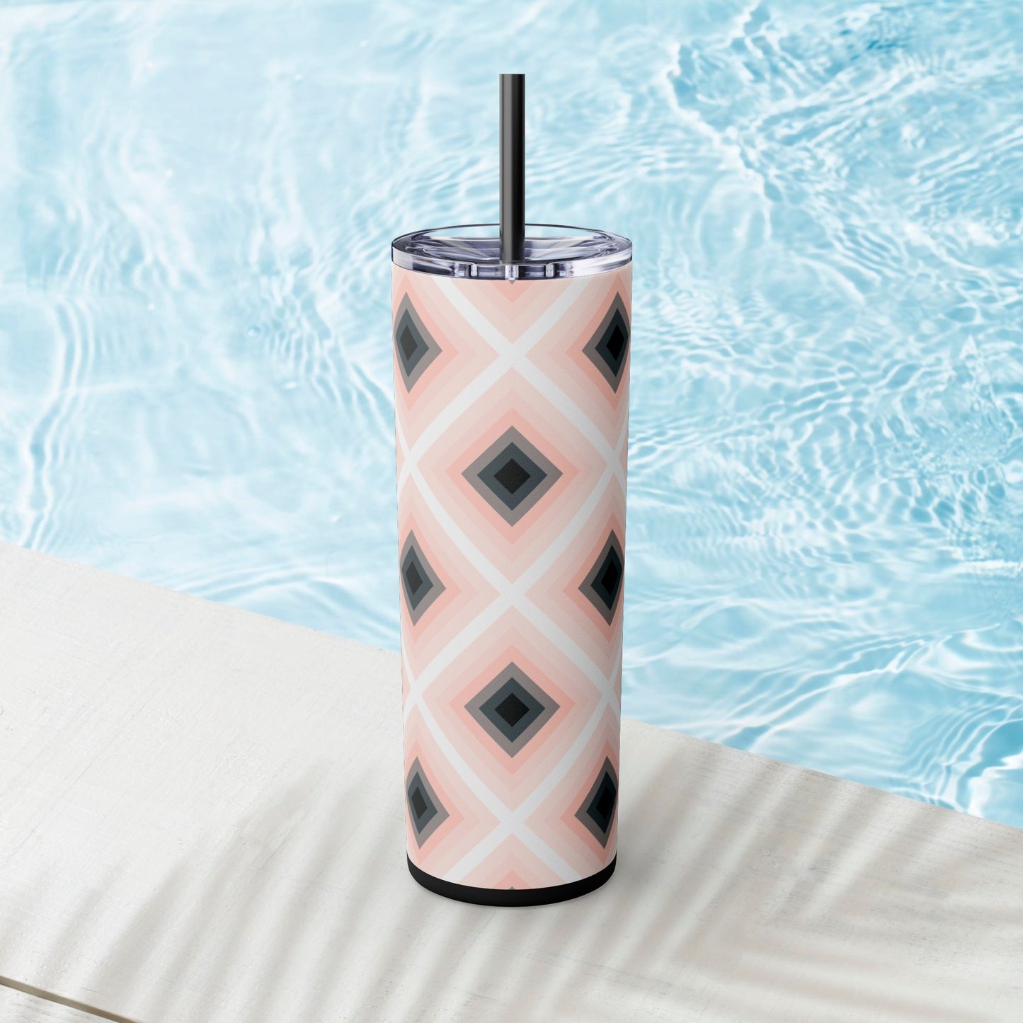 Vibrant. Versatile. Totally Sippable. – 20 oz Skinny Travel Tumbler with Straw