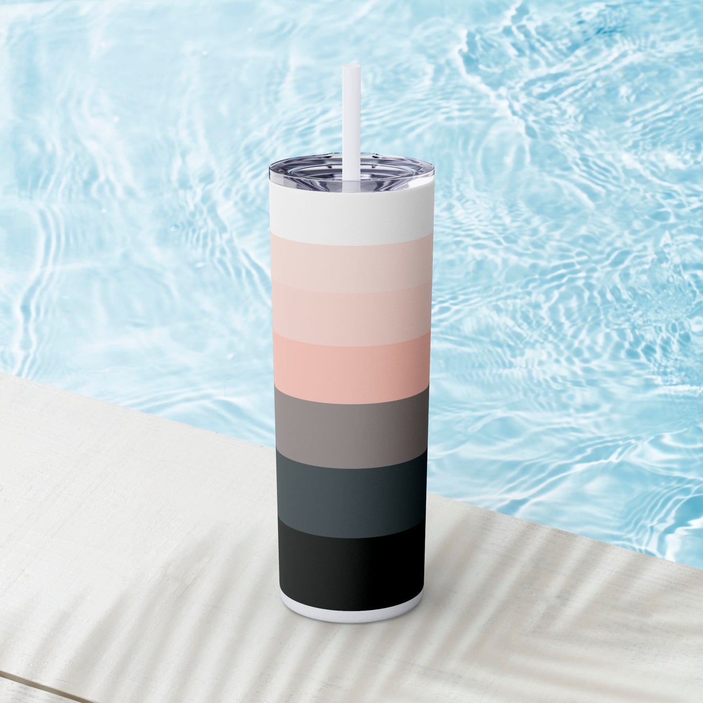 Vibrant. Versatile. Totally Sippable. – 20 oz Skinny Travel Tumbler with Straw